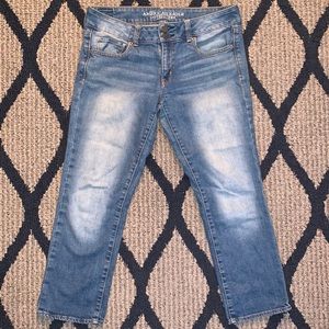 Artist crop, stretch jeans